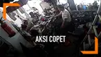 Empat wanita terekam cctv saat mencopet di sebuah pasar. Modusnya, keempat wanita ini berpura-pura menjadi pembeli dan memepet korbannya.