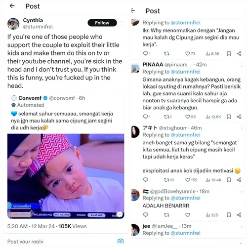Rayyanza Masih Ngantuk Ikut Program Sahur, Warganet Kembali Ingatkan soal  Eksploitasi - ShowBiz Liputan6.com