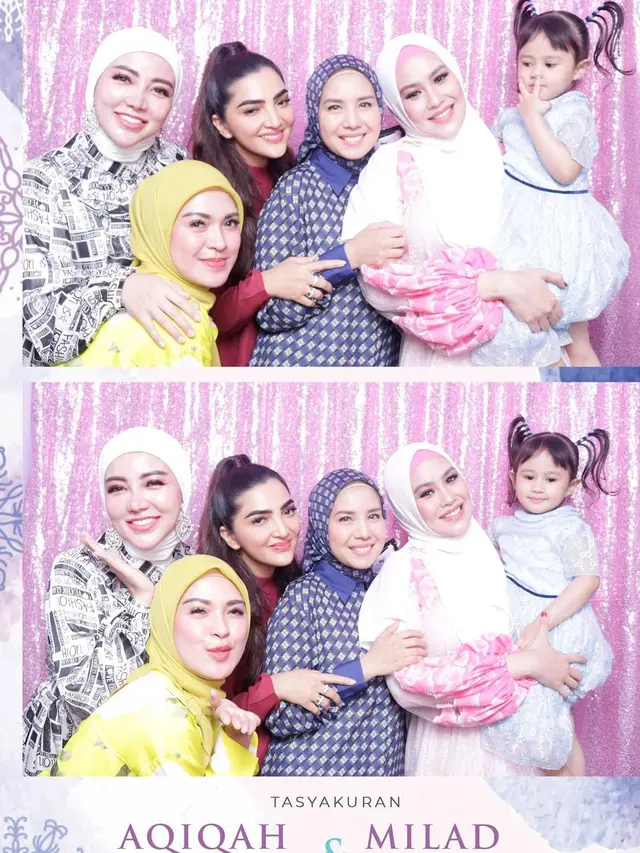 Dihadiri Sahabat, Ini 7 Momen Akikah Anak Kedua Kartika Putri yang Meriah