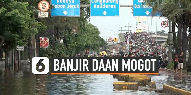 VIDEO: Jalan Daan Mogot Masih Terendam Banjir