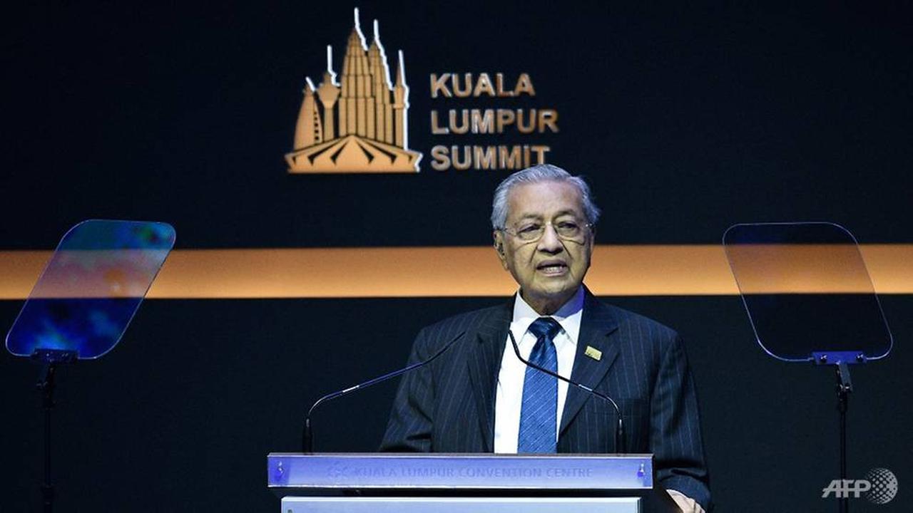PM Mahathir Mohamad dalam KTT Islam di Kuala Lumpur Summit 2019.