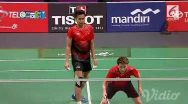 Owi Butet berhasil mengalahkan ganda campuran Korea Selatan 2 set langsung