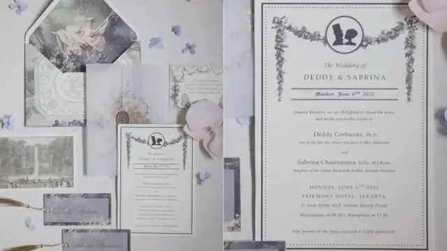 Undangan pernikahan Deddy Corbuzier. (Foto: Instagram/mastercorbuzier)