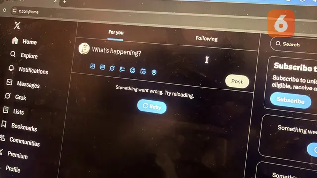 X Twitter Down
