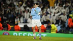 Upaya Manchester City untuk bisa mempertahankan gelar juara Liga Champions sudah gagal. (AP Photo/Dave Thompson)