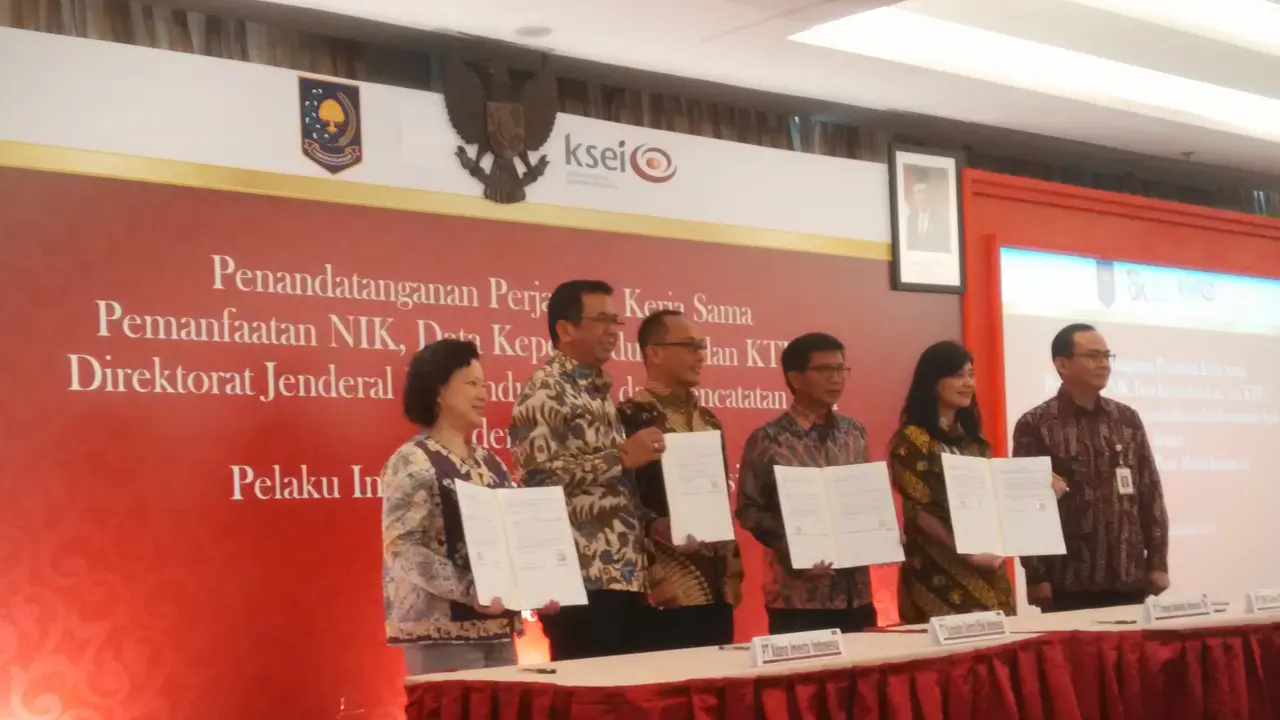 Kerjasama pelaku pasar modal dengan Dukcapil soal data e-KTP