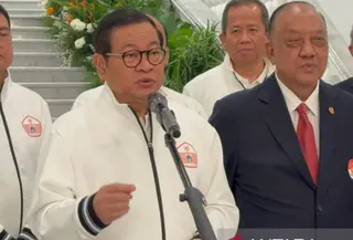 Gubernur DKI Jakarta Pramono Anung saat dijumpai di Balai Kota, Jumat (26/6/2026). (Antara)