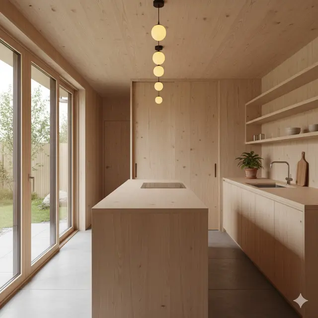 Model Dapur Kecil Terbuka Gaya Japandi