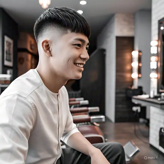 Model Rambut Pendek Pria Barbershop