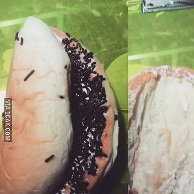 6 Potret Roti Isian Krim Ini Nyeleneh,