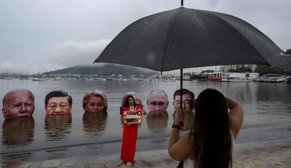 G20 merupakan kumpulan negara-negara dengan perekonomian besar yang menyumbang sekitar dua pertiga populasi dunia dan 80 persen perdagangan global. (Pablo PORCIUNCULA/AFP)