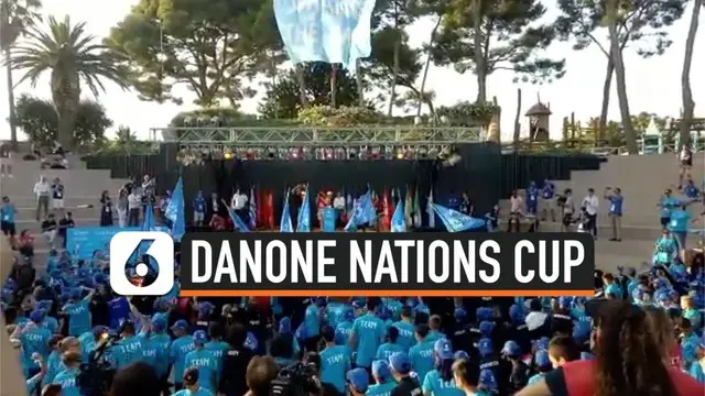 Final Dunia Danone Nations Cup resmi dibuka, Rabu (9/10/2019) sore waktu setempat di Barcelona, Spanyol. Acara ini dihadiri oleh semua pemain-pemain U-12 yang ikut serta.