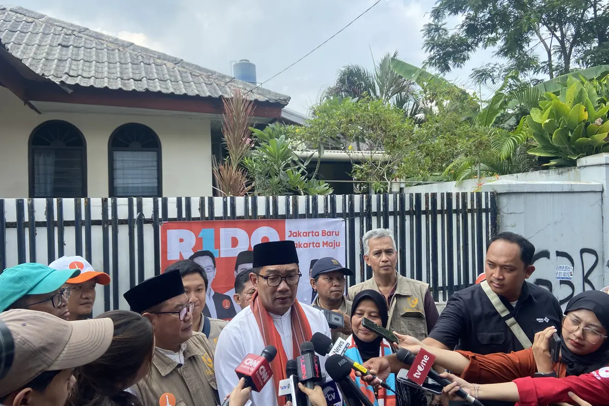 Calon gubernur Jakarta nomor urut 1 Ridwan Kamil (RK).