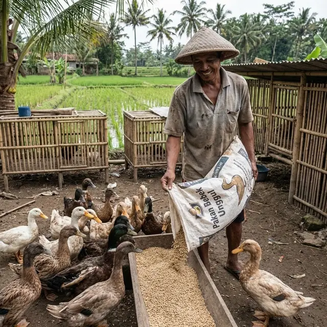 Cara Ternak Bebek Pedaging Cepat Panen Skala Rumahan