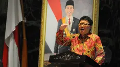 Mendagri Tjahjo Kumolo membuka Musyawarah Perencanaan Pembangunan (Musrenbang) tingkat Provinsi DKI Jakarta di Balai Kota, Jakarta, Selasa (14/4/2015). (Liputan6.com/Herman Zakharia)