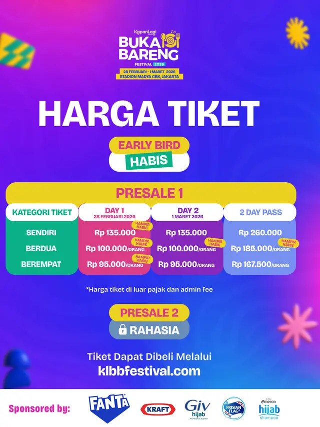 Presale 1 Tiket KapanLagi Buka Bareng Festival 2026 Nyaris Sold Out, Kejutan Line Up Siap Diumumkan