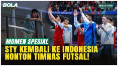 Shin Tae-yong terlihat menonton langsung laga Timnas Futsal Indonesia vs Korea Selatan pada Piala Asia Futsal 2026 di Indonesia Arena, Jakarta, Selasa (27/1/2026), dan mencuri perhatian publik lewat kehadirannya.
