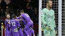 Gol tersebut berkat kerja keras Tottenham yang tampil mendominasi sepanjang laga. Mereka mampu menguasai permainan hingga 74 persen. (AP/Rui Vieira)