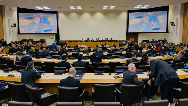 Menlu RI Retno Marsudi menghadiri Pertemuan Tingkat Menteri untuk mendukung UNRWA di sela-sela Sidang Majelis Umum PBB ke-79 di New York, AS, Kamis (26/9/2024). (Dok. Kemlu RI)