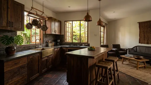 Desain Dapur Minimalis Tanpa Sekat (AI Generated)