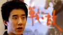 Jaycee Chan yang berusia 32 tahun itu ditangkap polisi karena menyimpan 99 gram ganja di rumahnya di Beijing, China. (AFP PHOTO/Mike Clarke)