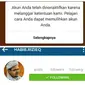 Akun Instagram Habib Rizieq dinonaktifkan 