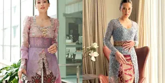 Kebaya modern dengan palet warna pastel yang lembut menjadi pilihan dua musisi cantik Tanah Air, Maudy Ayunda dan Raisa saat hadiri kondangan belum lama ini. [Foto: Instagram/Raisa6690]