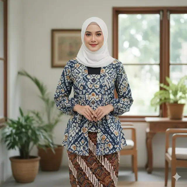 Kebaya Jumputan Kinasih: Pesona Motif Tradisional