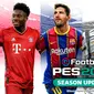 Cover eFootball PES 2021, Lionel Messi bersanding dengan Cristiano Ronaldo. (Dok. Konami)