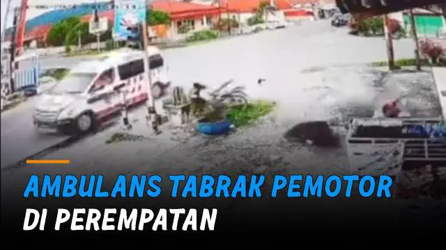 Keduanya berpapasan di tengah perempatan dalam kondisi ngebut.