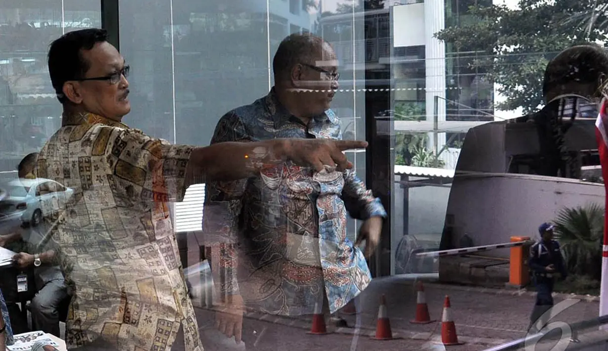 Didik ditetapkan tersangka oleh KPK pada 2012. sampai pemeriksaan terakhir ia masih menghirup udara bebas, Jakarta, Selasa (26/8/2014) (Liputan6.com/Miftahul Hayat)