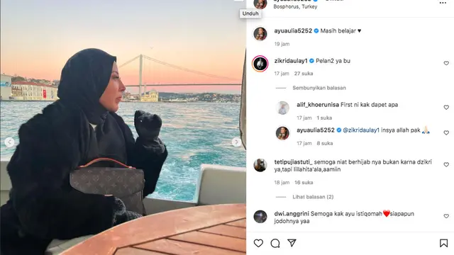 Ayu Aulia Akui Mulai Belajar Berhijab (instagram.com/ayuaulia5252)