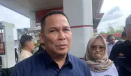 Direktur Jenderal Perlindungan Konsumen dan Tertib Niaga (Dirjen PKTN) Kementerian Perdagangan (Kemendag) Moga Simatupang di Sentul, Bogor, Rabu (19/3/2025). (Natasha/Liputan6.com)