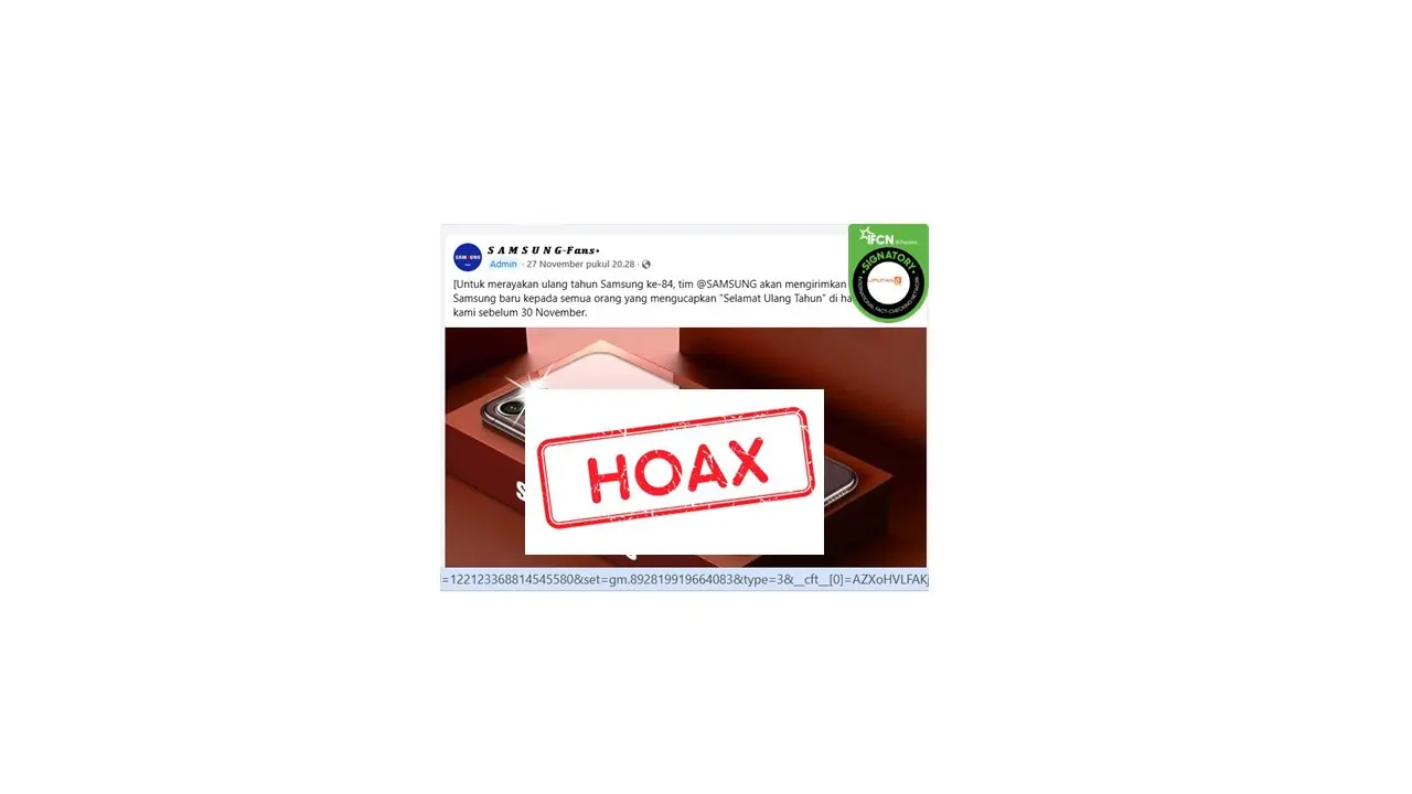 Cek fakta Samsung bagikan 800 ponsel
