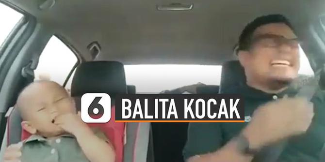 VIDEO: Kocak Balita Sedang Bercanda dengan Ayahnya, Bahasa Bikin Bingung