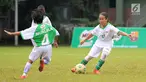 Anak-anak terpilih bertanding pada MILO Football Championship 2019 di Ciputat, Tangerang Selatan, Sabtu (27/4/2019). Sebanyak 16 pemain terbaik dibagi menjadi dua tim yaitu Tim Kurniawan dan Tim Ponaryo yang akan dinilai mewakili Indonesia di MILO Champions Cup di Barcelona. (Liputan6.com/HO/Rizky)