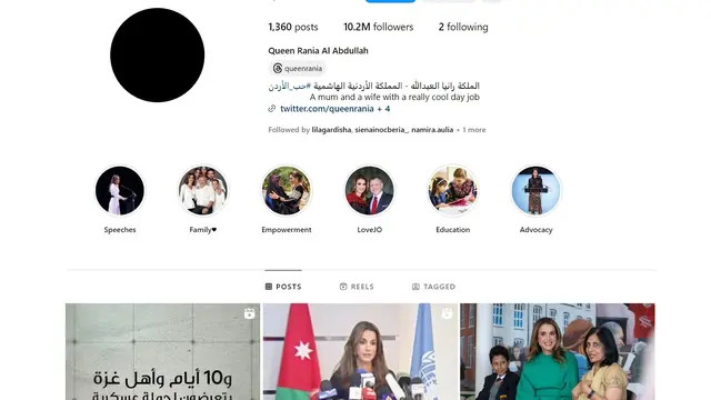 Ratu Rania dari Yordania Ganti Foto Profil Media Sosial Jadi Hitam di Tengah Perang Israel-Hamas: Ini Harus Dihentikan