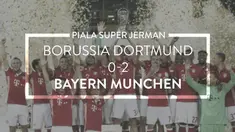 Video highlights Piala Super Jerman antara B. Dortmund melawan B. Munchen yang berakhir dengan skor 0-2, Minggu (15/8/2016) dini hari WIB