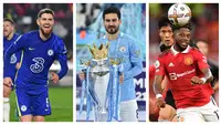 Musim 2022/2023 memang belum berjalan separuhnya, namun geliat transfer gratisan untuk musim depan (2023/2024) bakal telah dipersiapkan dengan matang oleh klub-klub peminat 7 pemain top Liga Inggris berikut yang akan berstatus bebas transfer alias gratisan. Ketujuh pemain tersebut akan berakhir kontraknya dengan klub pemilik pada akhir musim 2022/2023, dan sudah tak ada niatan untuk memperpanjangnya lagi. Siapa saja ketujuh pemain tersebut? Berikut daftar lengkapnya. (Kolase AFP)