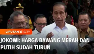 Presiden Joko Widodo meninjau langsung kondisi bahan pokok dengan mengunjungi Pasar Baru Karawang, Jawa Barat. Menurut Jokowi, harga beras dan sayuran sudah mulai turun.