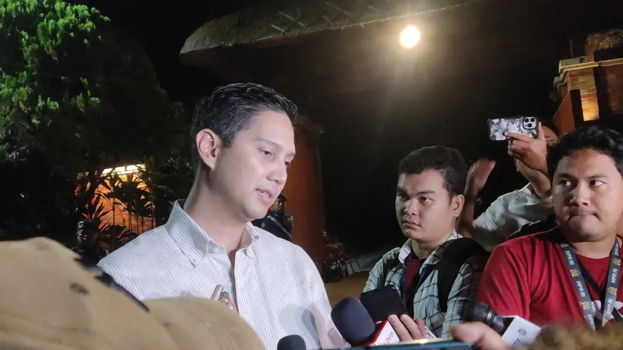 Wakil Ketua Umum Partai Gerindra Budisatrio Djiwandono di Hambalang, Bogor, Jawa Barat, Minggu (17/9/2023). (Merdeka.com/Ahda Bayhaqi)