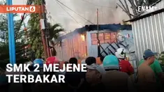 SMK 2 MEJENE TERBAKAR, PULUHAN SISWA KEHILANGAN IJAZAH DAN TAK BISA BELAJAR
