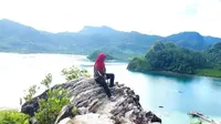 Pesona Pulau Pasumpahan di Kota Padang, Sumatera Barat. (Liputan6.com/ Novia Harlina)