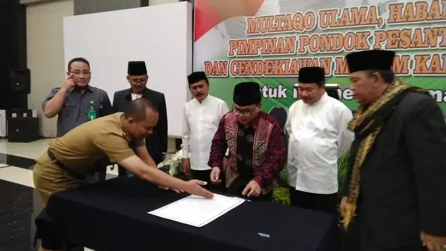 Kesepakatan bersama dengan seluruh perwakilan ormas islam di Garut untuk tidak mengikuti people power ke Jakarta 22 Mei mendatang