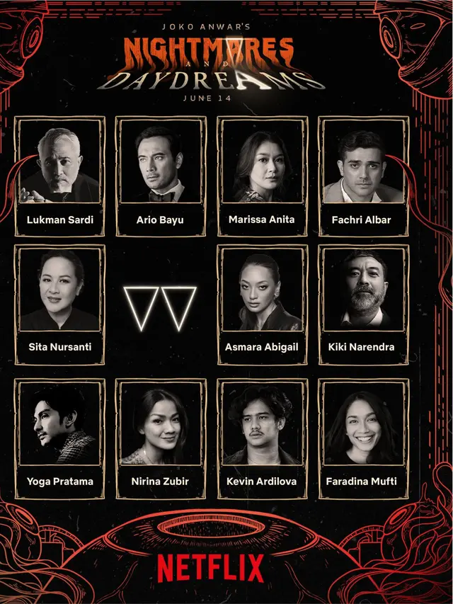Joko Anwar hadirkan 65 aktor dan aktris untuk bintangi serial Nightmares and Daydreams. [Foto: Netflix]