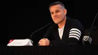 John Herdman, pelatih kepala Toronto FC, berbicara pada konferensi pers selama acara hari media MLS di Miami Convention Center pada 11 Januari 2024 di Miami, Florida. Persatuan Sepak Bola Seluruh Indonesia (PSSI) resmi mengumumkan penunjukan John Herdman sebagai pelatih baru Timnas Indonesia pada Sabtu (3/1/2026). (Rich Storry/GETTY IMAGES NORTH AMERICA/Getty Images via AFP)