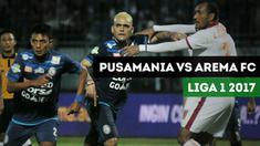 Berita video highlights Liga 1 2017, Pusamania Borneo FC vs Arema FC di Stadion Segiri, Samarinda, Sabtu (11/11/2017).
