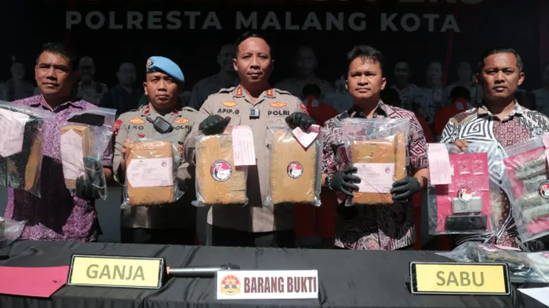 Polisi Tangkap Pelaku Peredaran Narkoba Jaringan Malang Surabaya