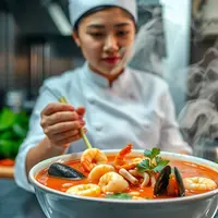 resep tomyam seafood frozen ©Ilustrasi dibuat AI