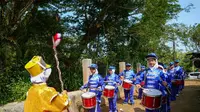 Drumben SDN Tegalega dapat Hadiah dari Prabowo